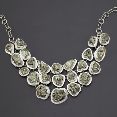 earth goddess pyrite necklace