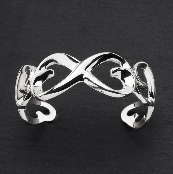 Endless Bond Sterling Silver Cuff Bracelet - Reveka Rose