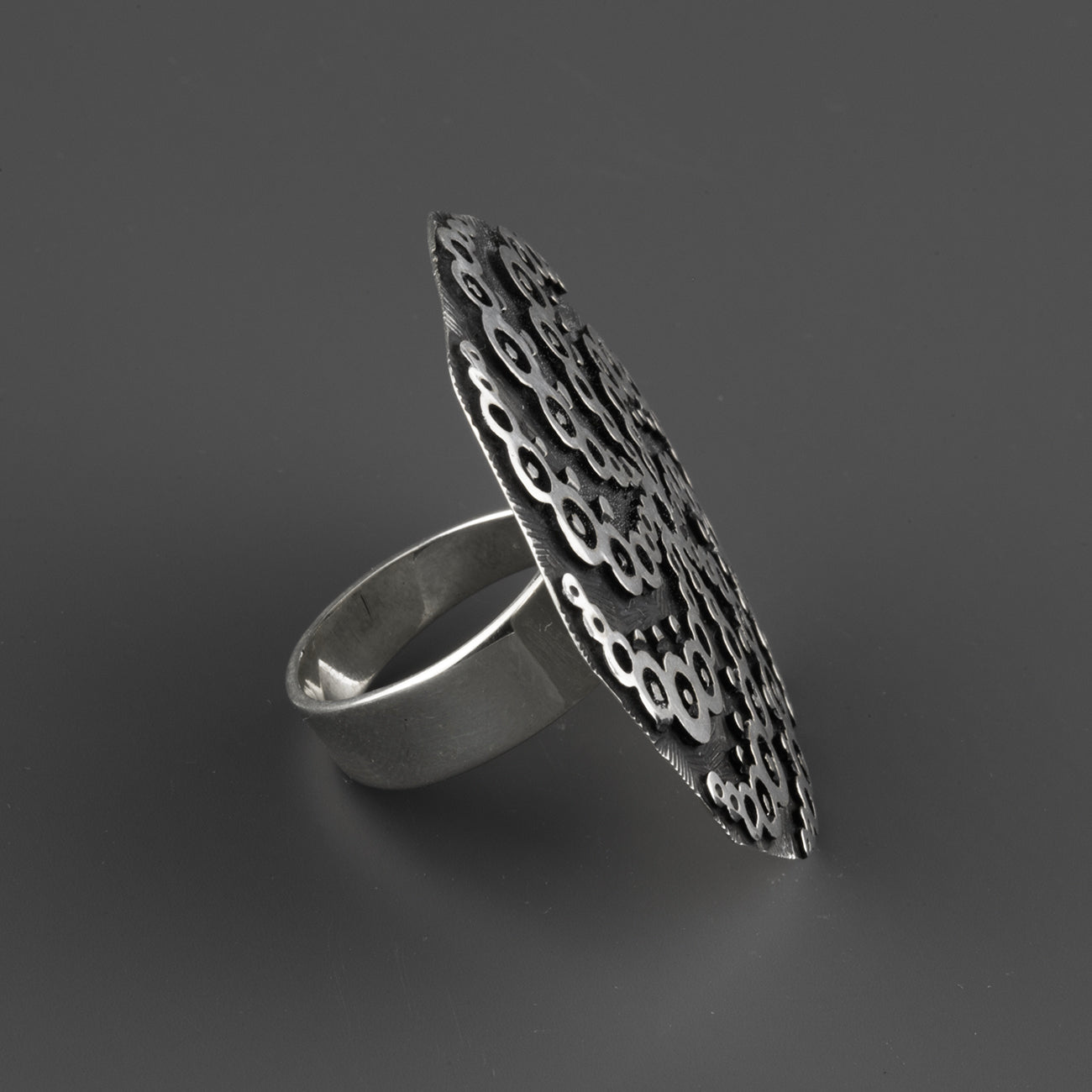 Enigma Sterling Silver Statement Ring