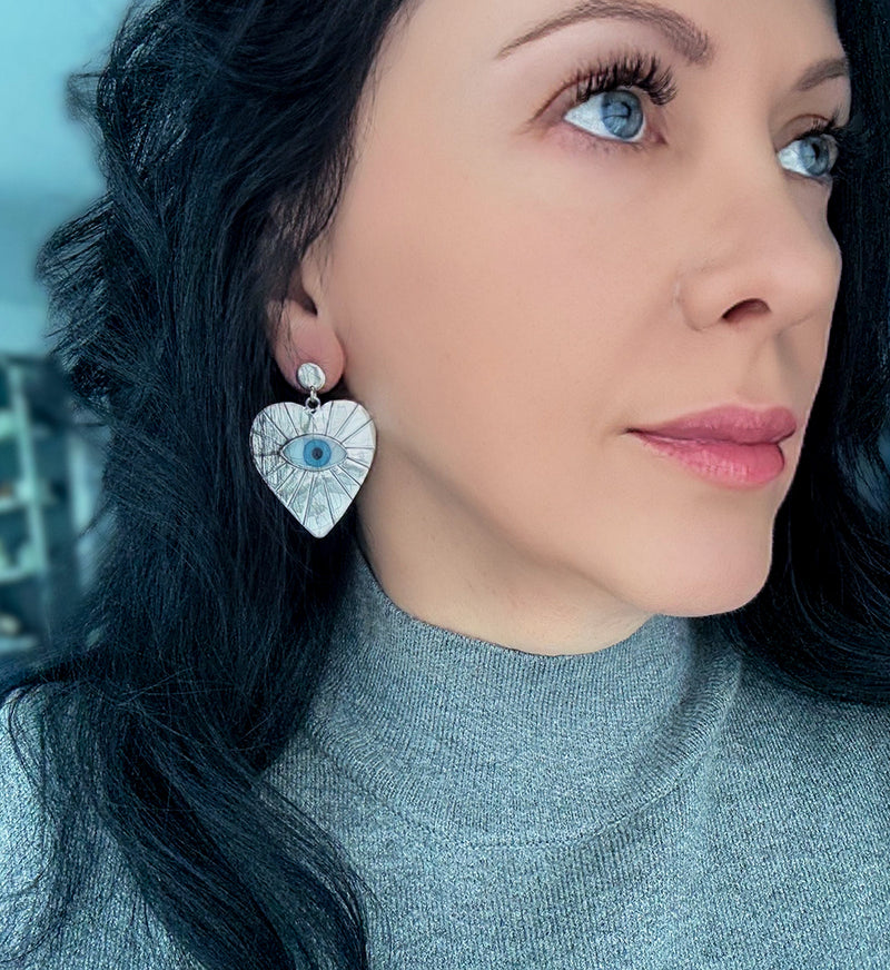 love spell sterling silver earrings