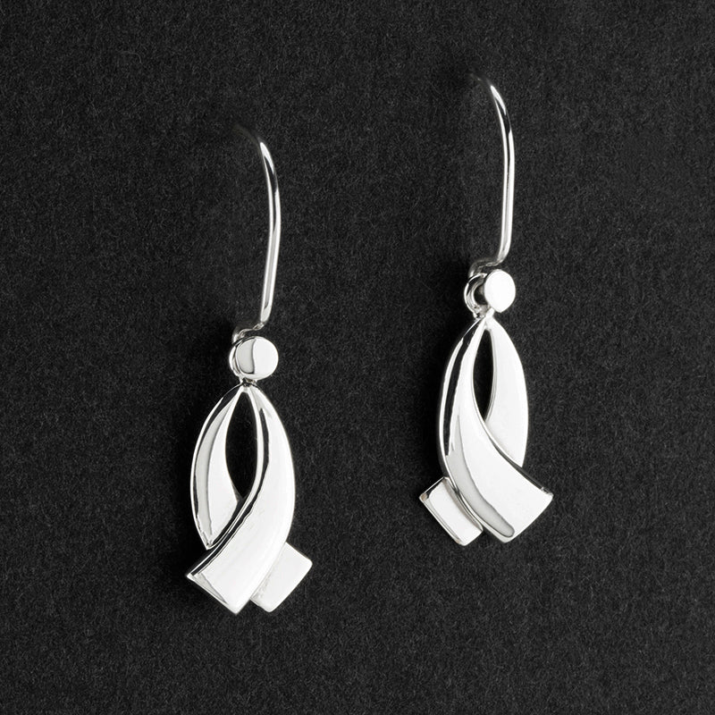 faithfull currents sterling silver dangle earrings