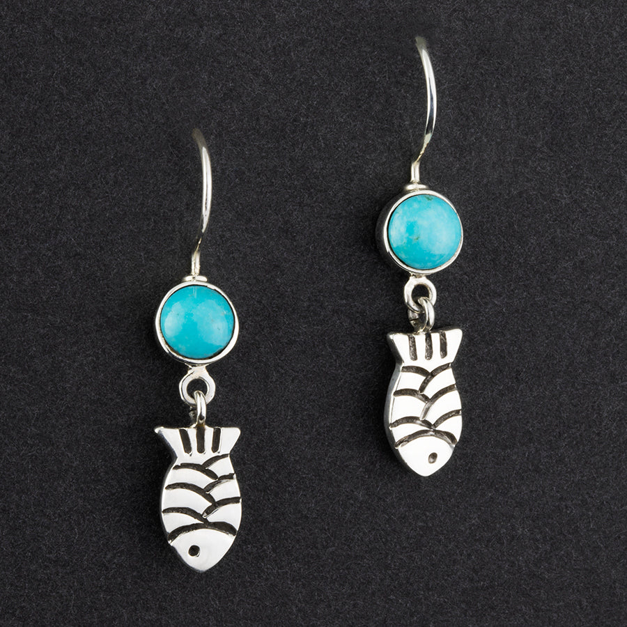 fish dangle earrings