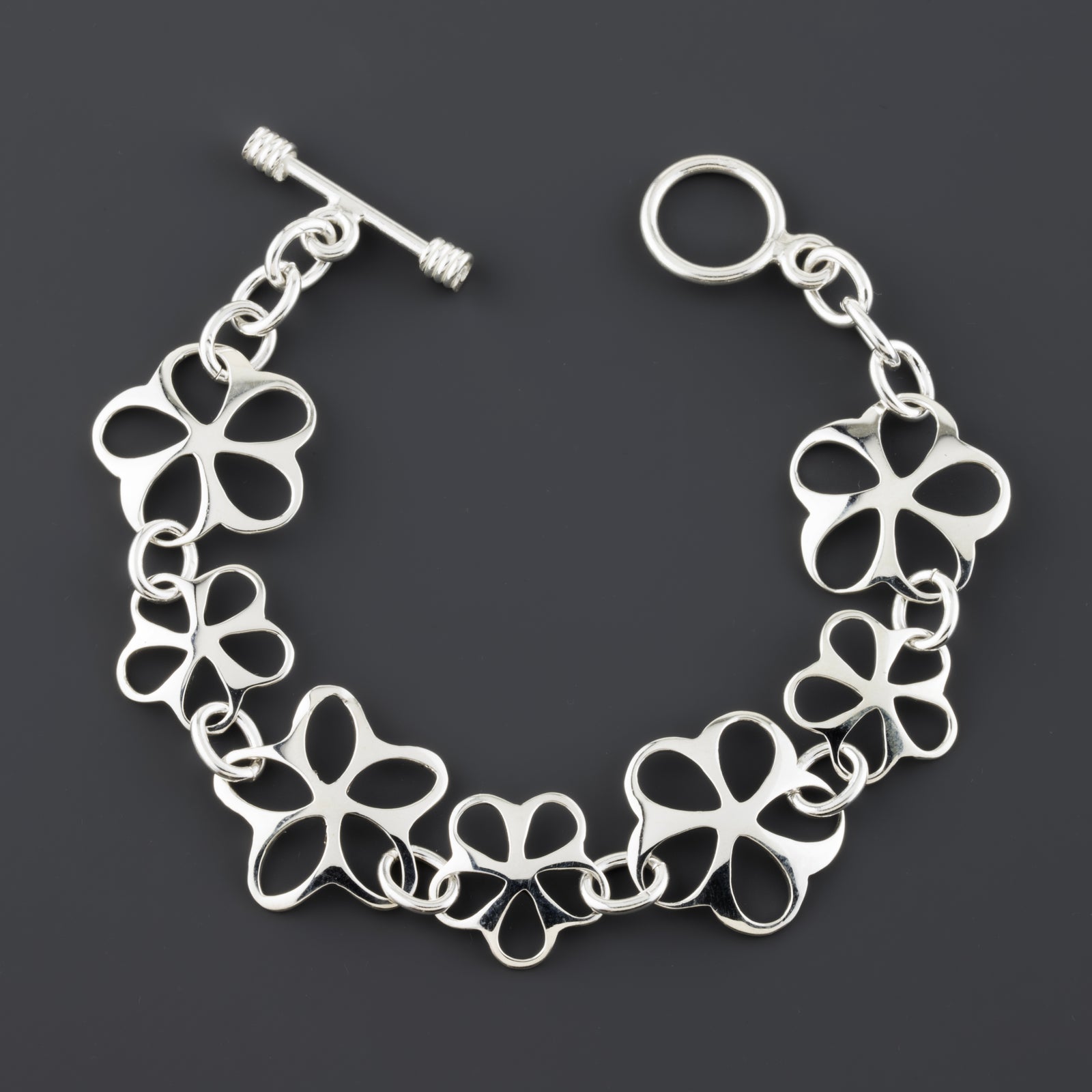 floral link bracelet
