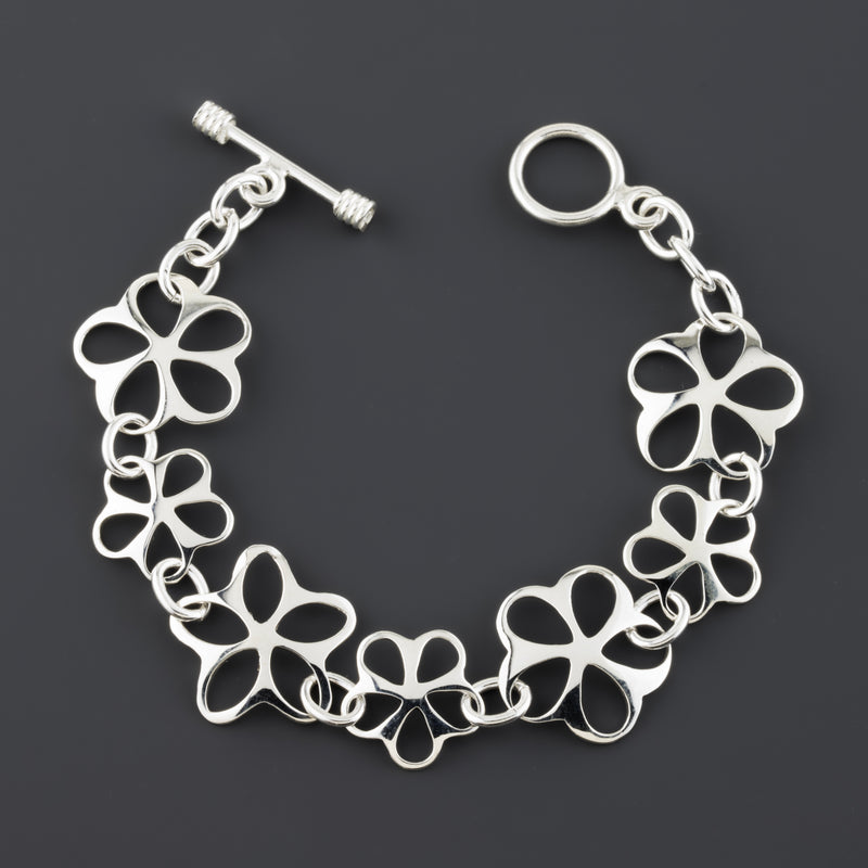 floral link bracelet