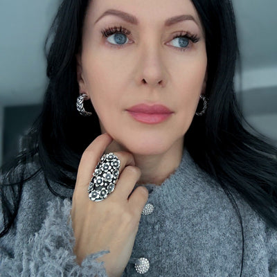 Bloom Riot Taxco Silver Statement Ring