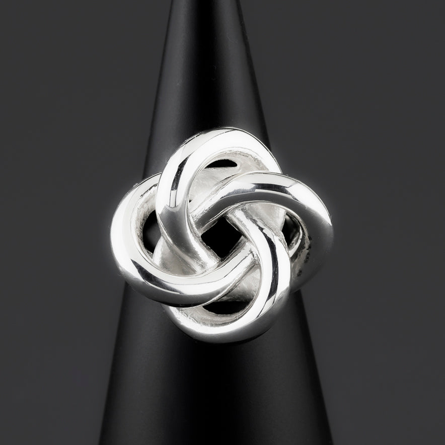 forever fold solid sterling silver ring