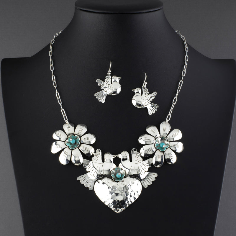 Frida’s Garden Necklace & Earrings Set