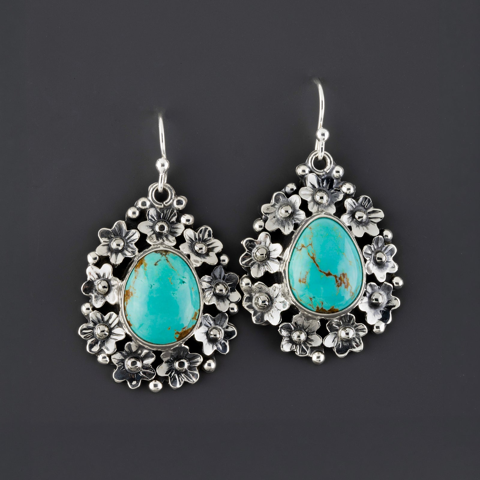 Garden Spirit Handmade Turquoise Earrings