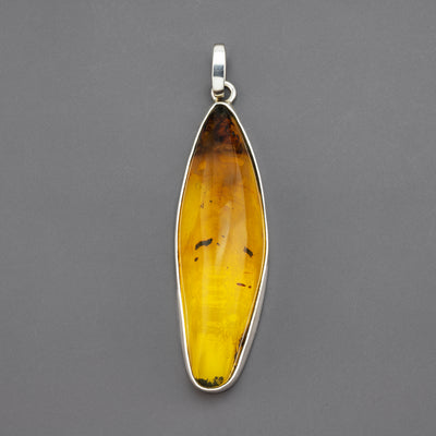 golden drift large amber pendant