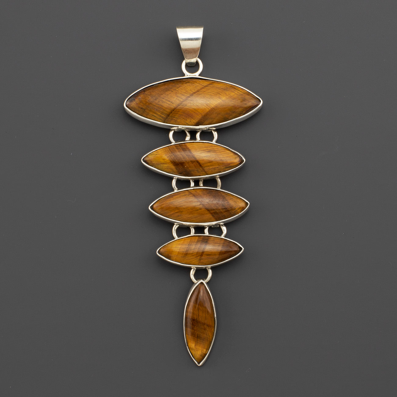 golden mirage tiger's eye pendant
