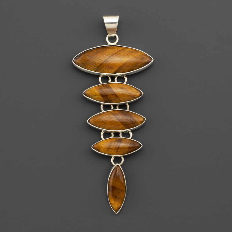 golden mirage tiger's eye pendant