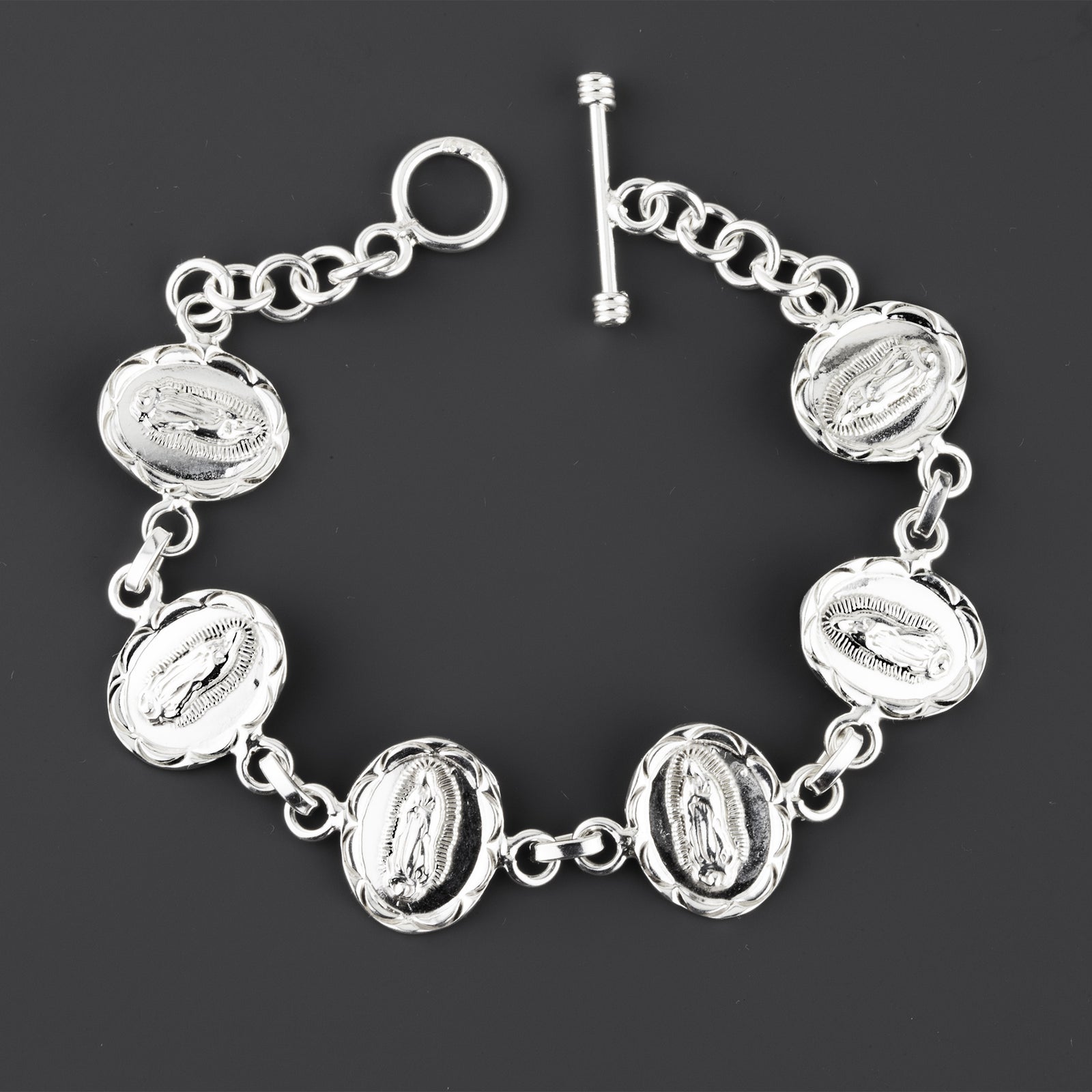 guadalupe grace sterling silver bracelet