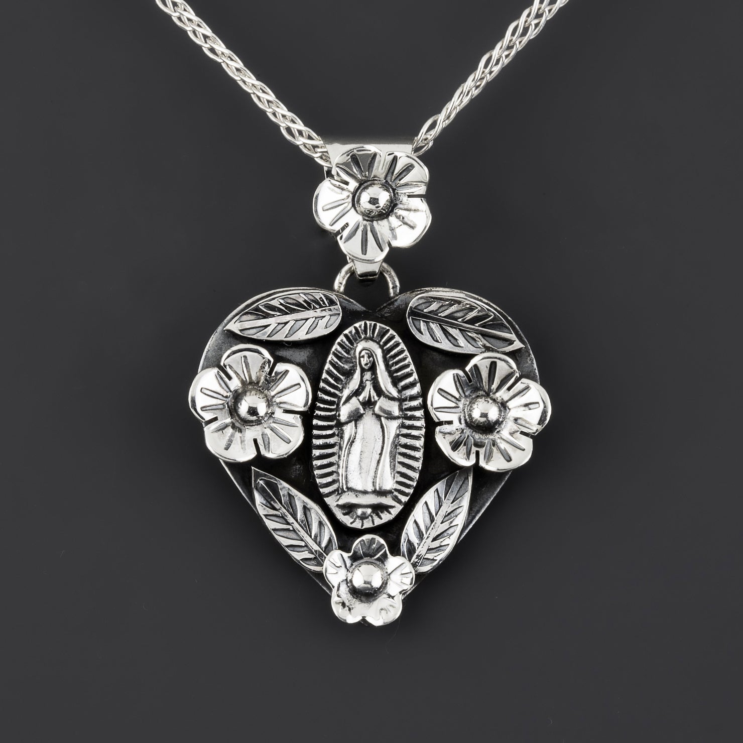 gualdalupe silver pendant