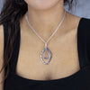 Ripple Drop Sterling Silver Pendant