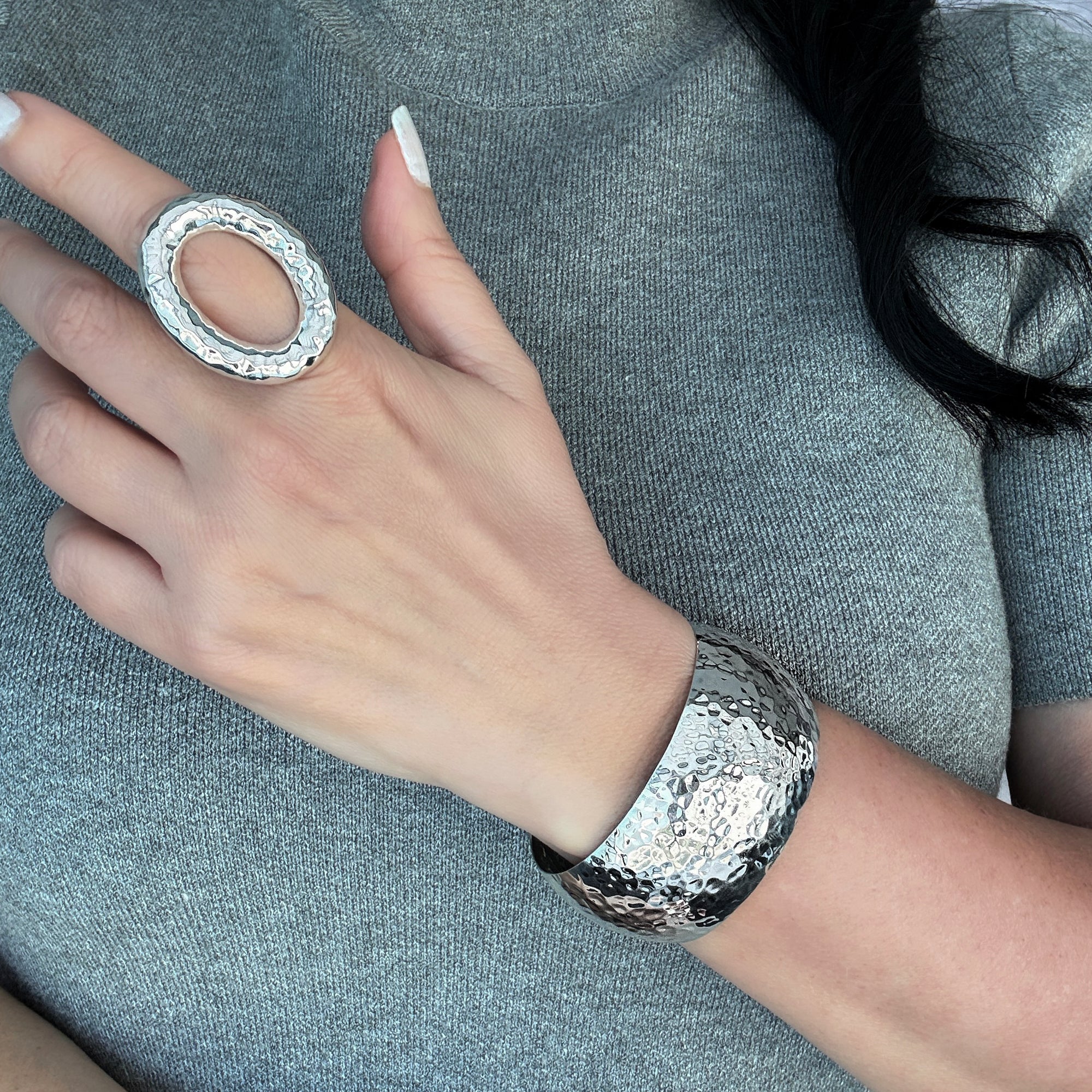Silver Halo Ring