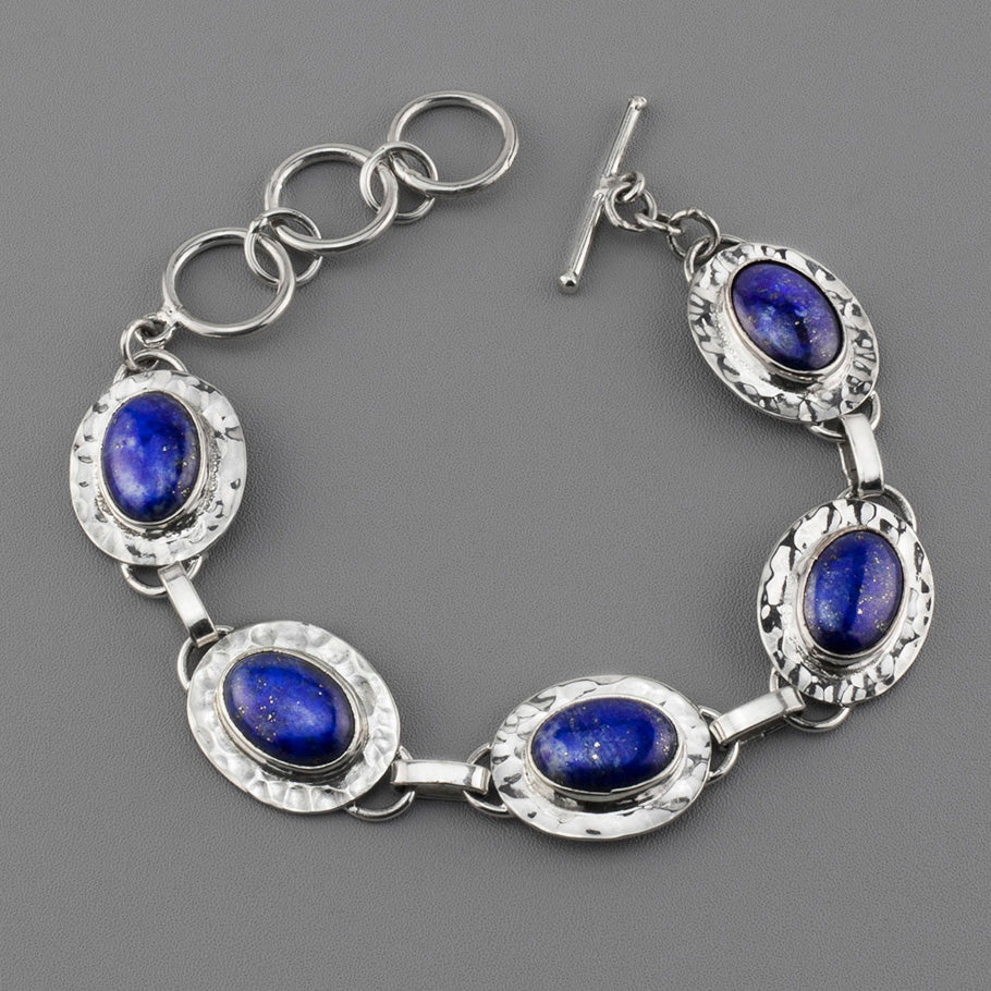 Midnight Circuit Lapis Lazuli Bracelet