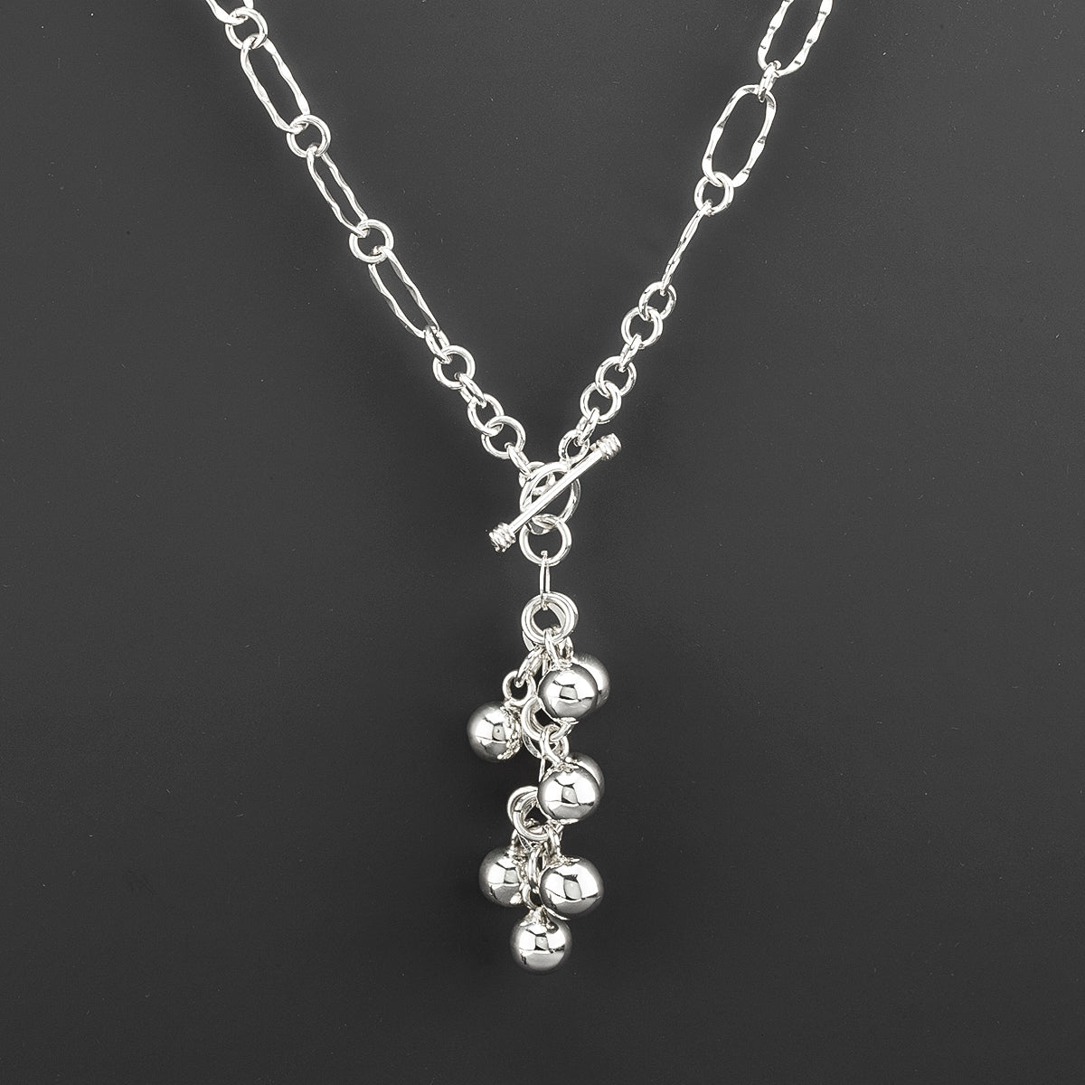 handcrafted sterling silver bolita necklace