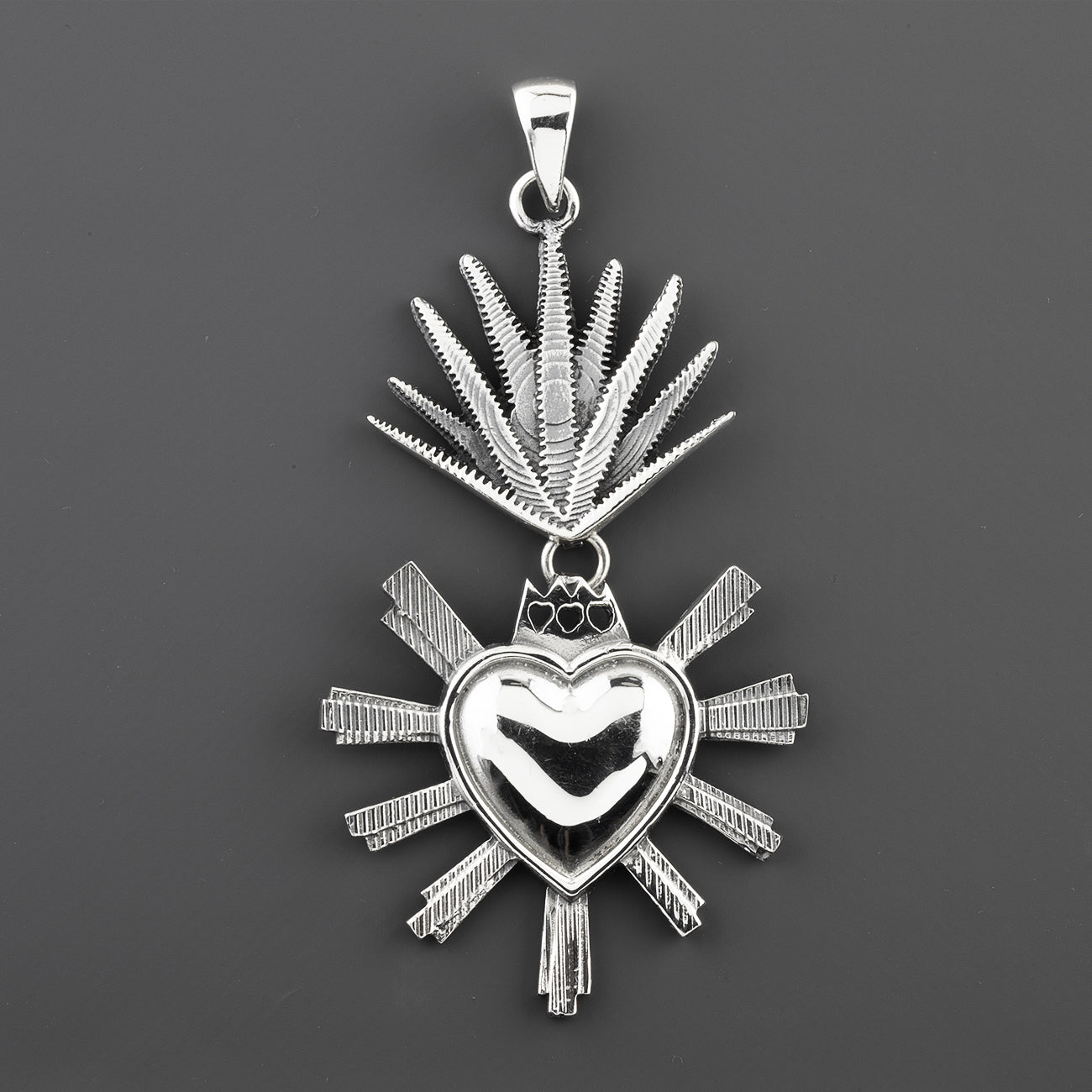 Corazon Ardiente Mexican Silver Pendant