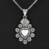 heart of devotion Mexican silver pendant