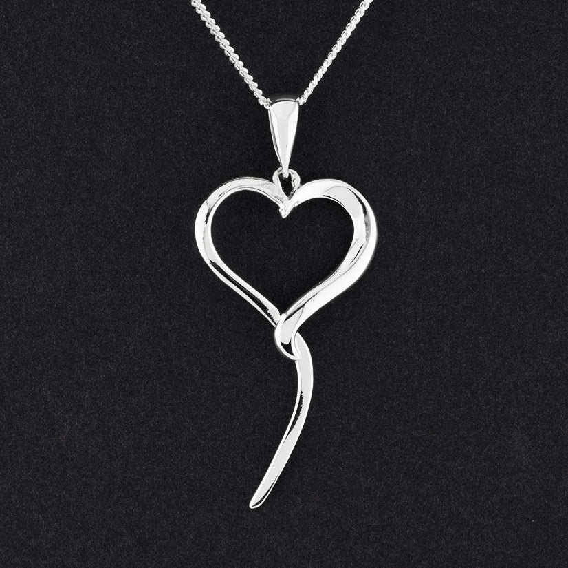 heart of silver pendant
