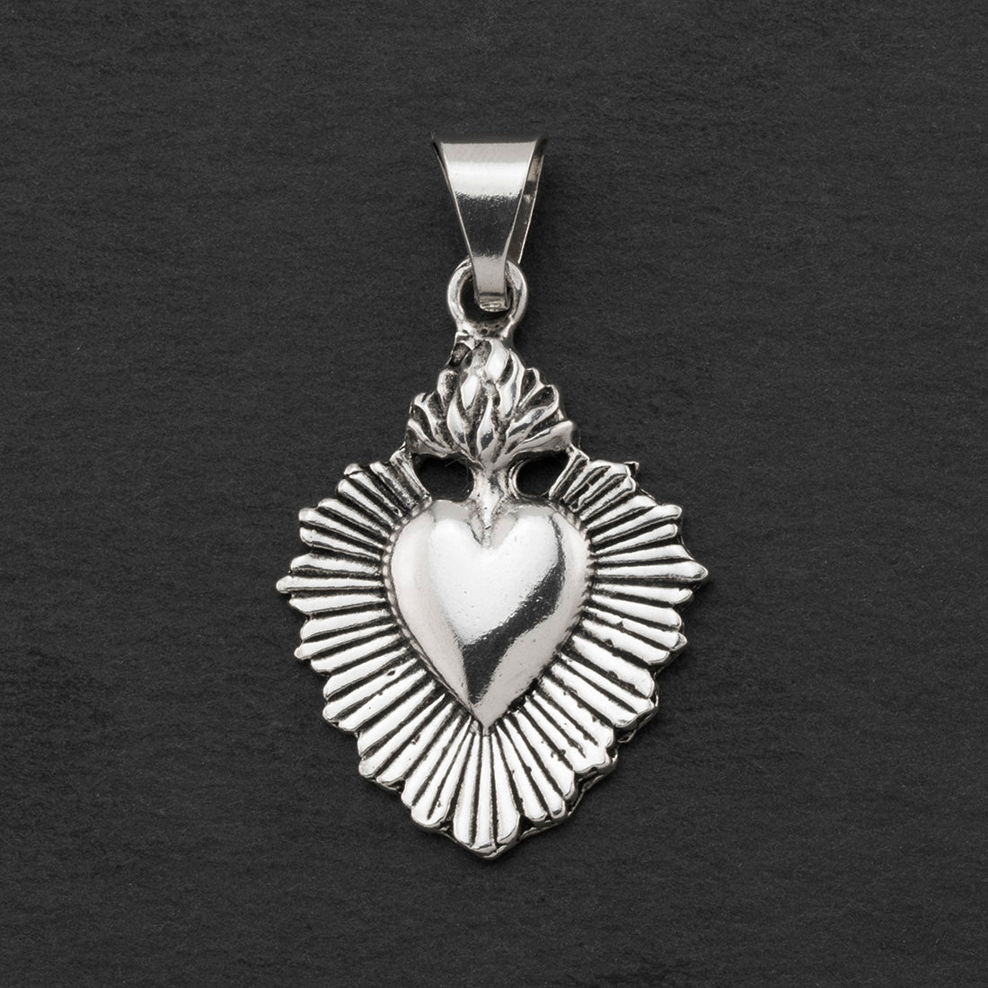 Burning Love Mexican Silver Pendant