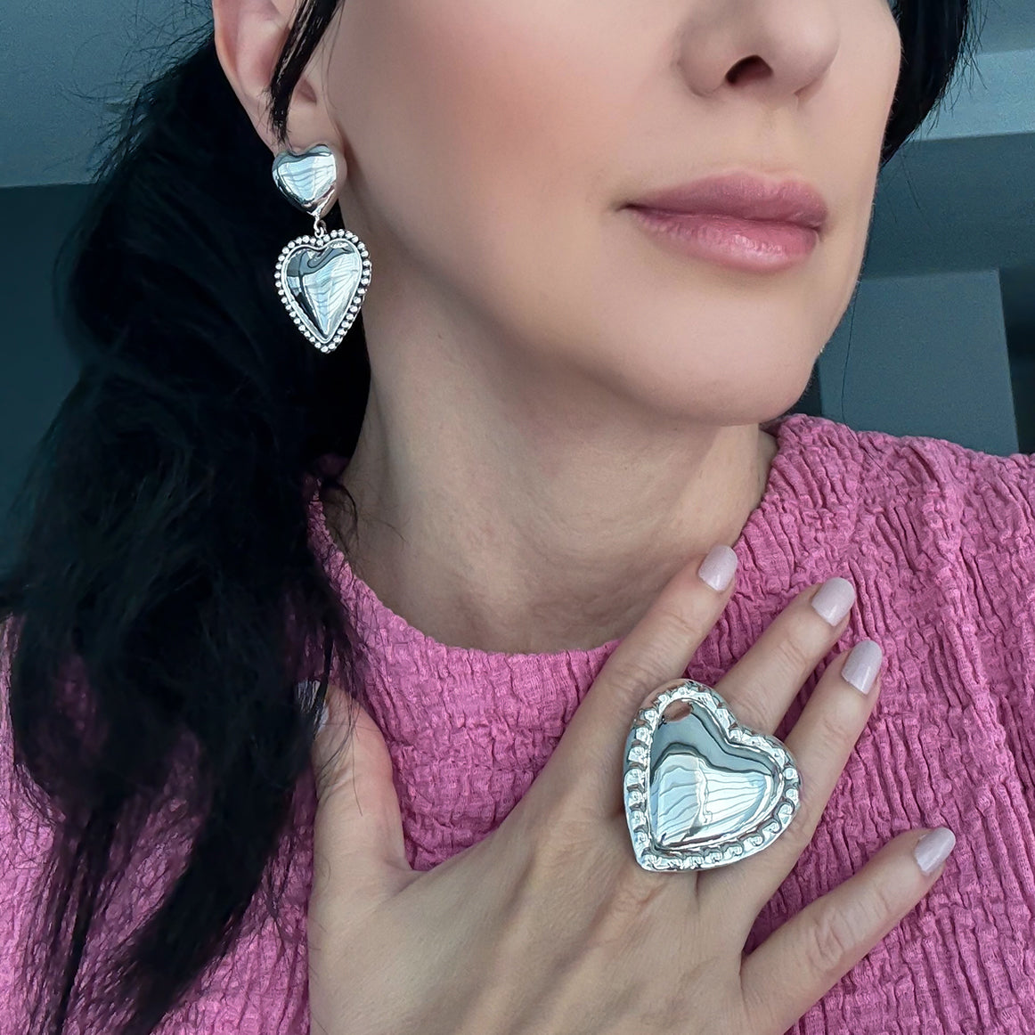 Heartbreaker Oversized Mexican Silver Ring