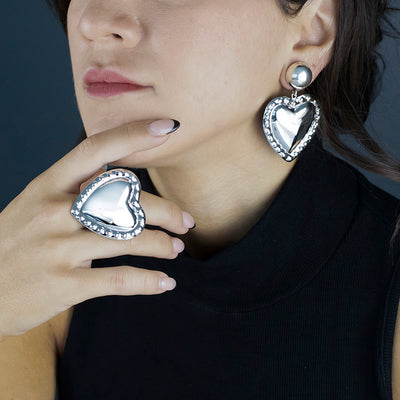 Heartbreaker Oversized Mexican Silver Ring