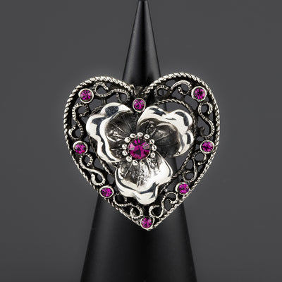 heartfire artisan silver ring