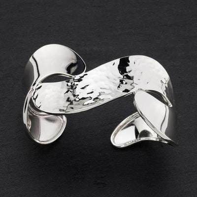 infinite loop sterling silver cuff bracelet
