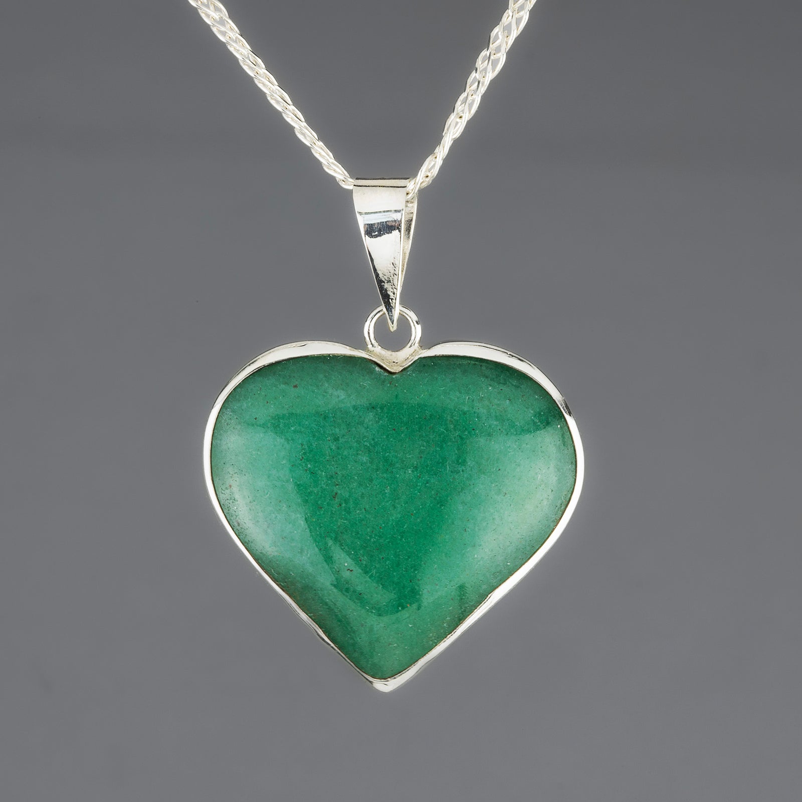 jade heart pendant