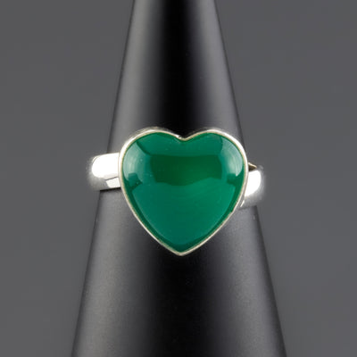 jade heart ring