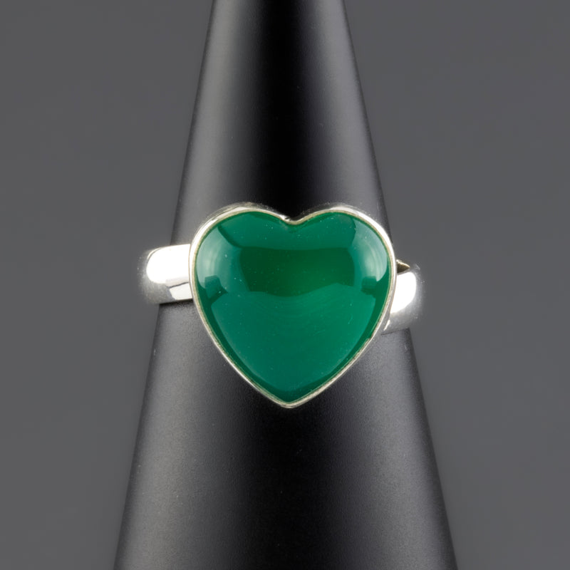 jade heart ring