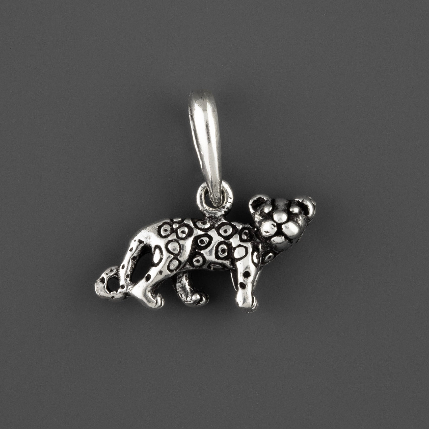 jaguar spirit Mexican silver charm