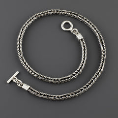 La Cadena Mexican Silver Chain Necklace - Reveka Rose