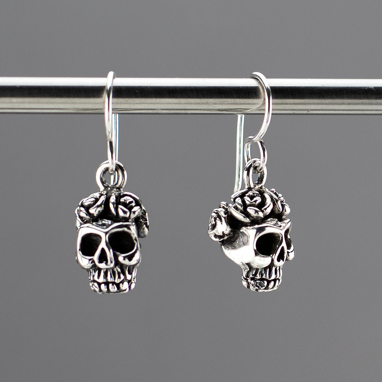 la vida rosa Mexican silver earrings