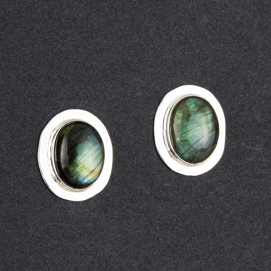 larbradorite stud earrings
