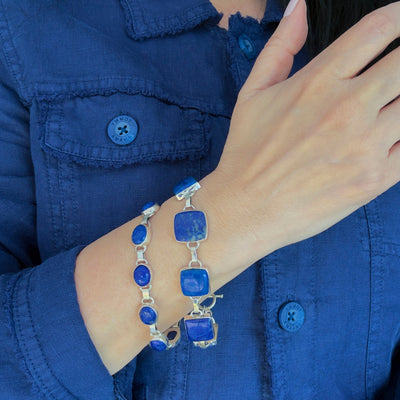 Starry Night Lapis Lazuli Bracelet
