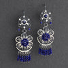 Midnight Bloom Filigree Earrings