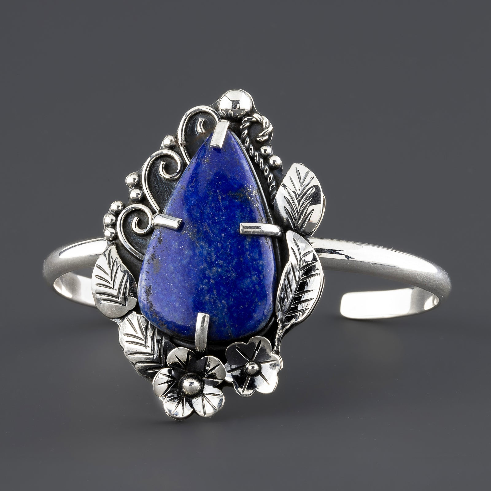 lapis lazuli cuff bracelet