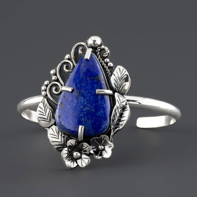 lapis lazuli cuff bracelet