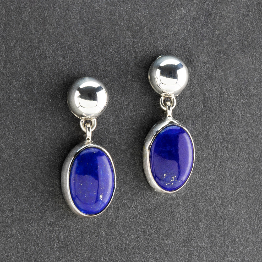 lapis lazuli drop earrings