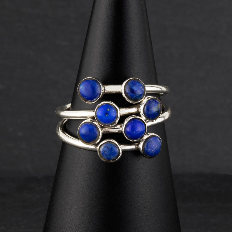 lapis lazuli multi stone ring