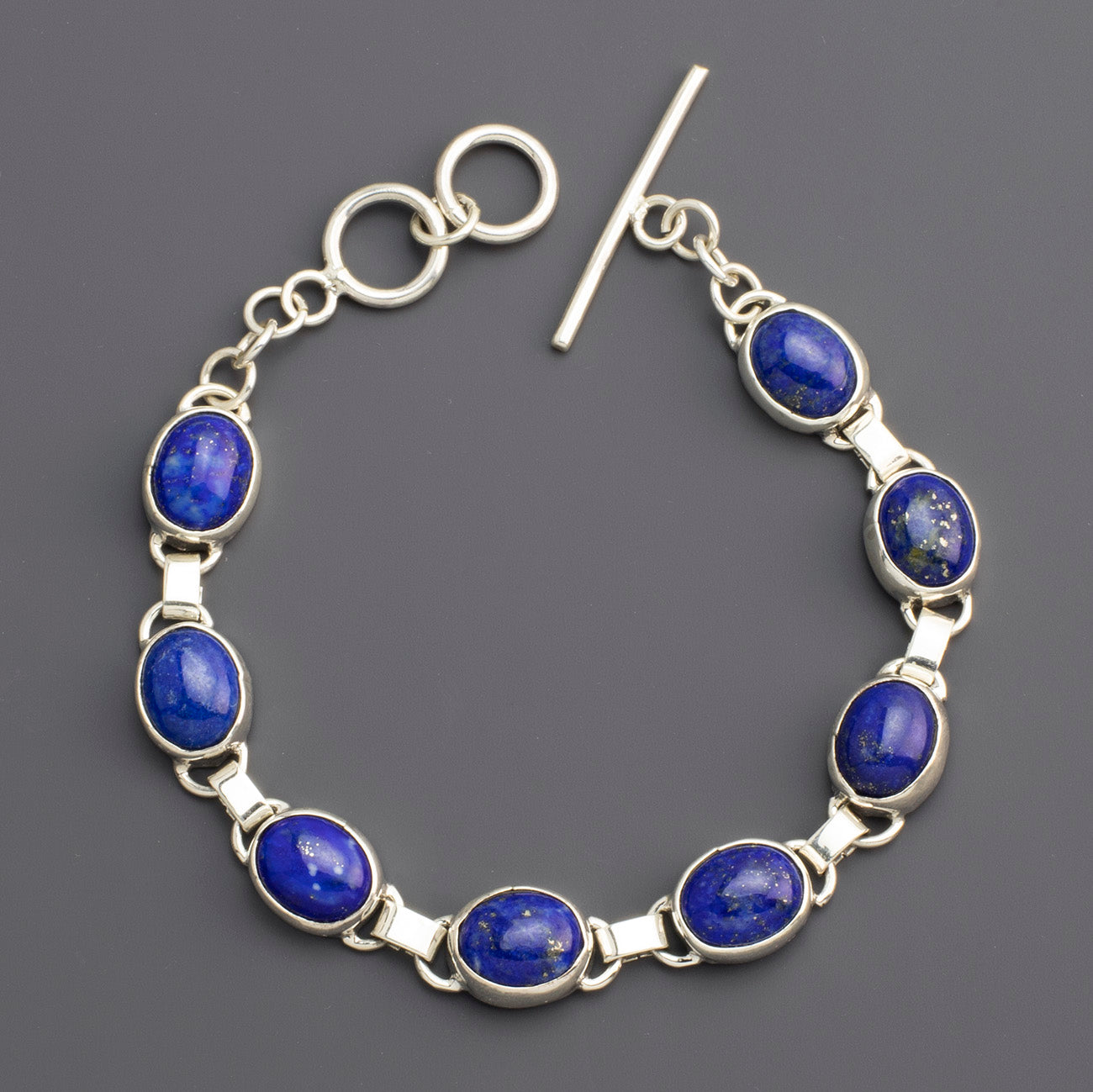lapis lazuli silver bracelet