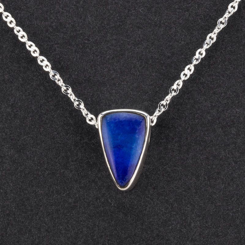 lapis lazuli slide pendant necklace