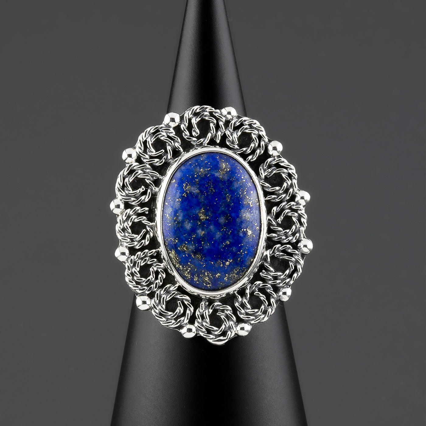 lapis lazuli sterling silver ring