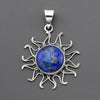lapis lazuli sunburst pendant