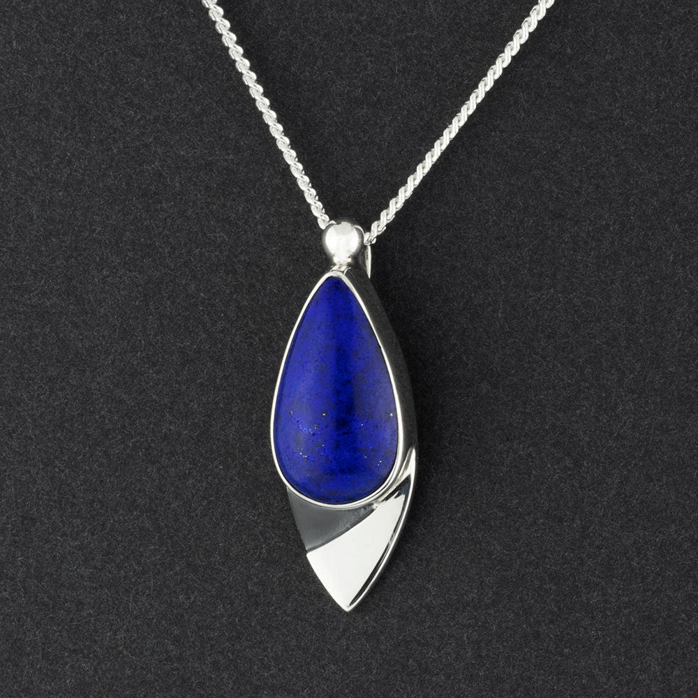 lapis lazuli teardrop pendant 