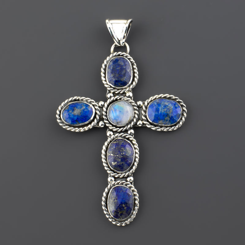 Heavenly Blue Cross Pendant