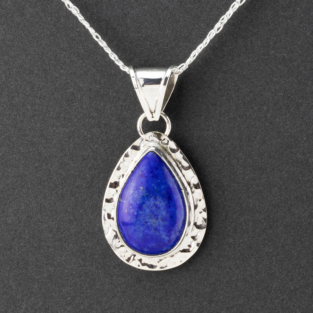 Midnight Raindrop Lapis Lazuli Pendant