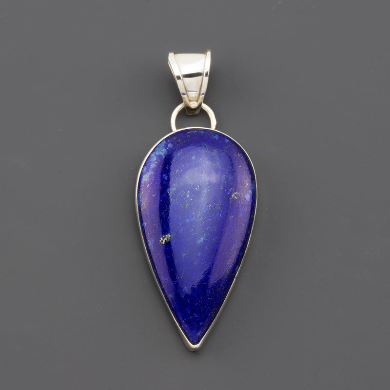 Midnight Rain Large Lapis Pendant